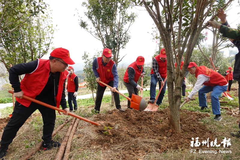 市城管委系統植樹200棵 紅廟嶺“添綠”25畝