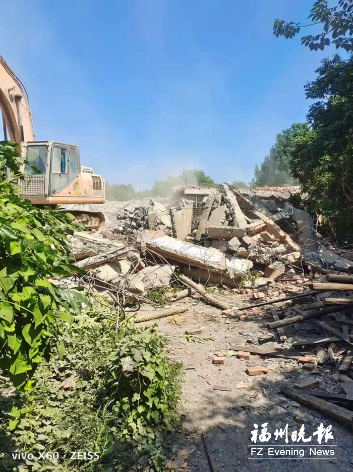 福州高新區(qū)拆除約1420平方米違建 福州高新區(qū)拆除約1420平方米違建